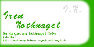 iren nothnagel business card